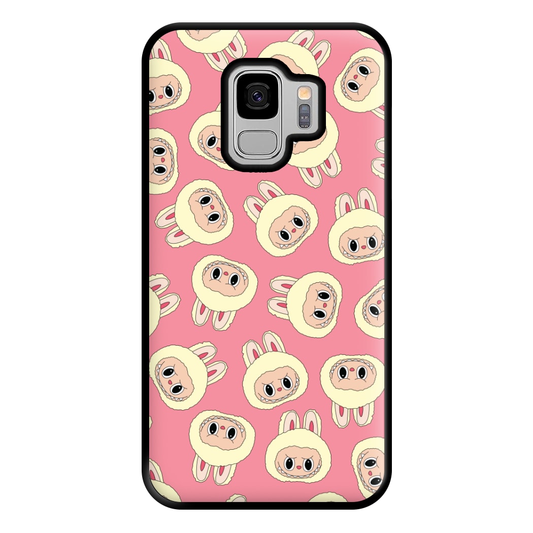 Cute Cream Monster Face Pattern Galaxy S9 Plus Case