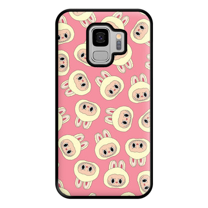 Cute Cream Monster Face Pattern Galaxy S9 Plus Case