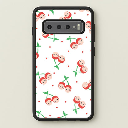 Cherry Angels Pattern Galaxy S10 Plus Case