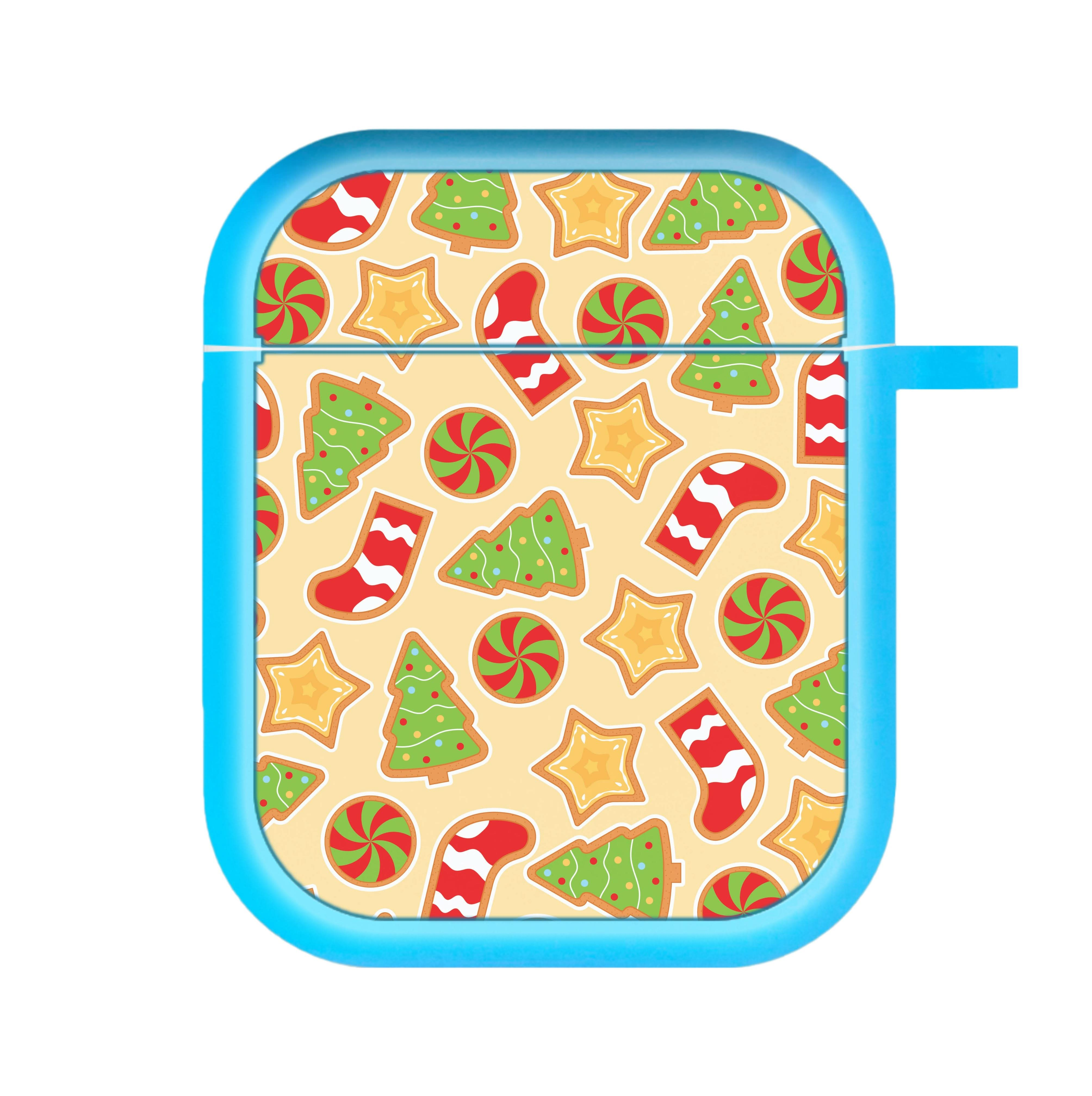 Gingerbread And Stocking Pattern AirPods Case