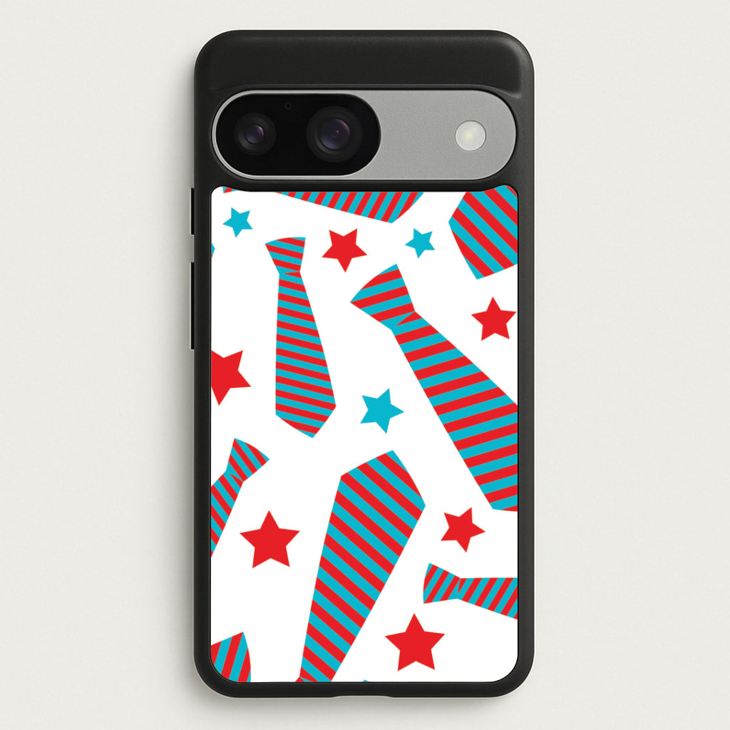 Tie And Stars Pattern Google Pixel 9 / 9 Pro Case