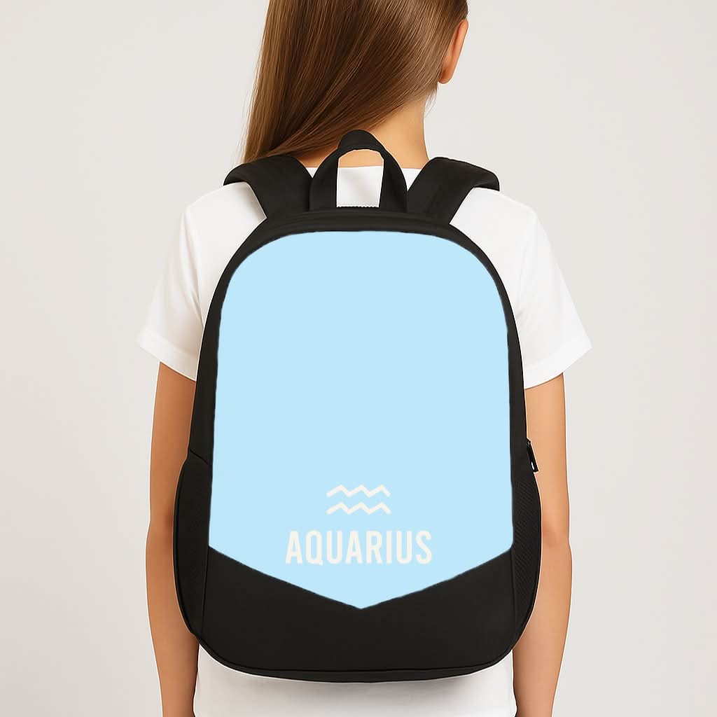 Aquarius Pastel Zodiac School Bag