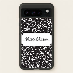 Personalised School Notebook Google Pixel 8 Pro Case