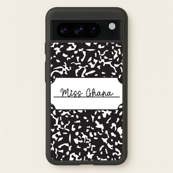 Personalised School Notebook Google Pixel 8 Pro Case