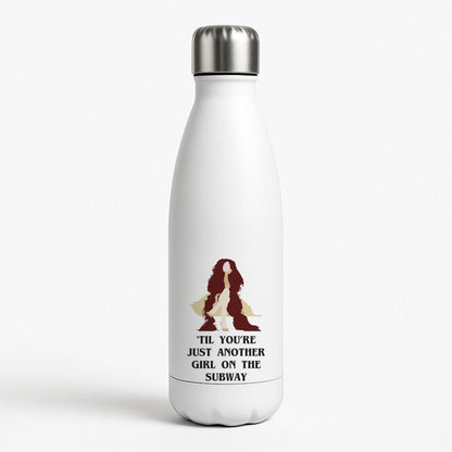 Just Another Girl White Water Bottle