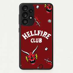 Hellfire Club Icons Collage Red Galaxy A53 Case