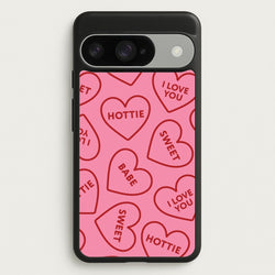 Quote Love Hearts Pattern Google Pixel 10 / 10 Pro Case