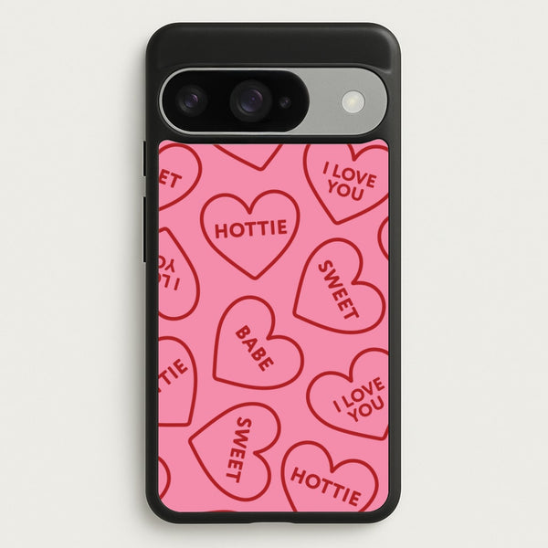 Quote Love Hearts Pattern Google Pixel 10 / 10 Pro Case