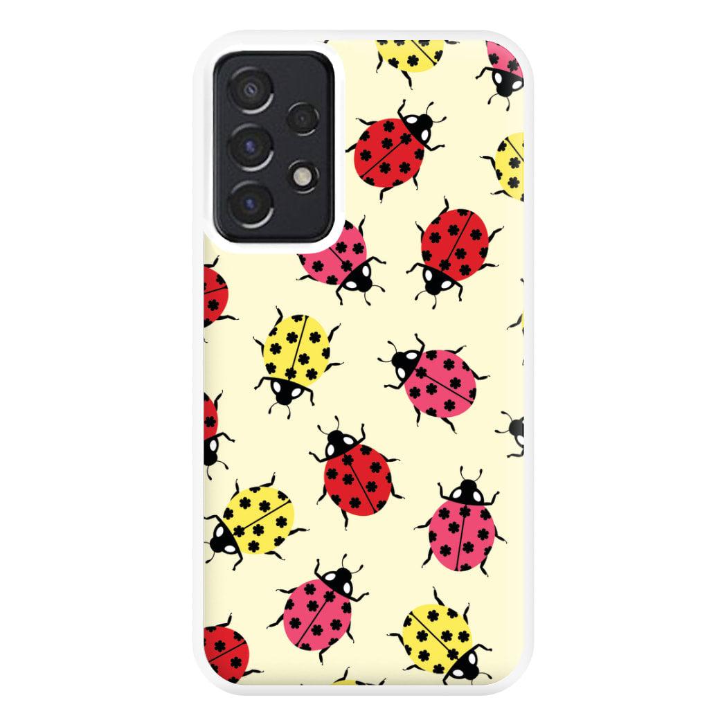  Ladybugs With Flower Spots Pattern Galaxy A52 / A52s Case