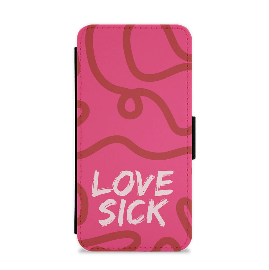 Valentine's Love Sick Flip / Wallet Phone Case