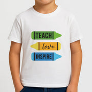 Teach, Love, Inspire Kids T-Shirt 4