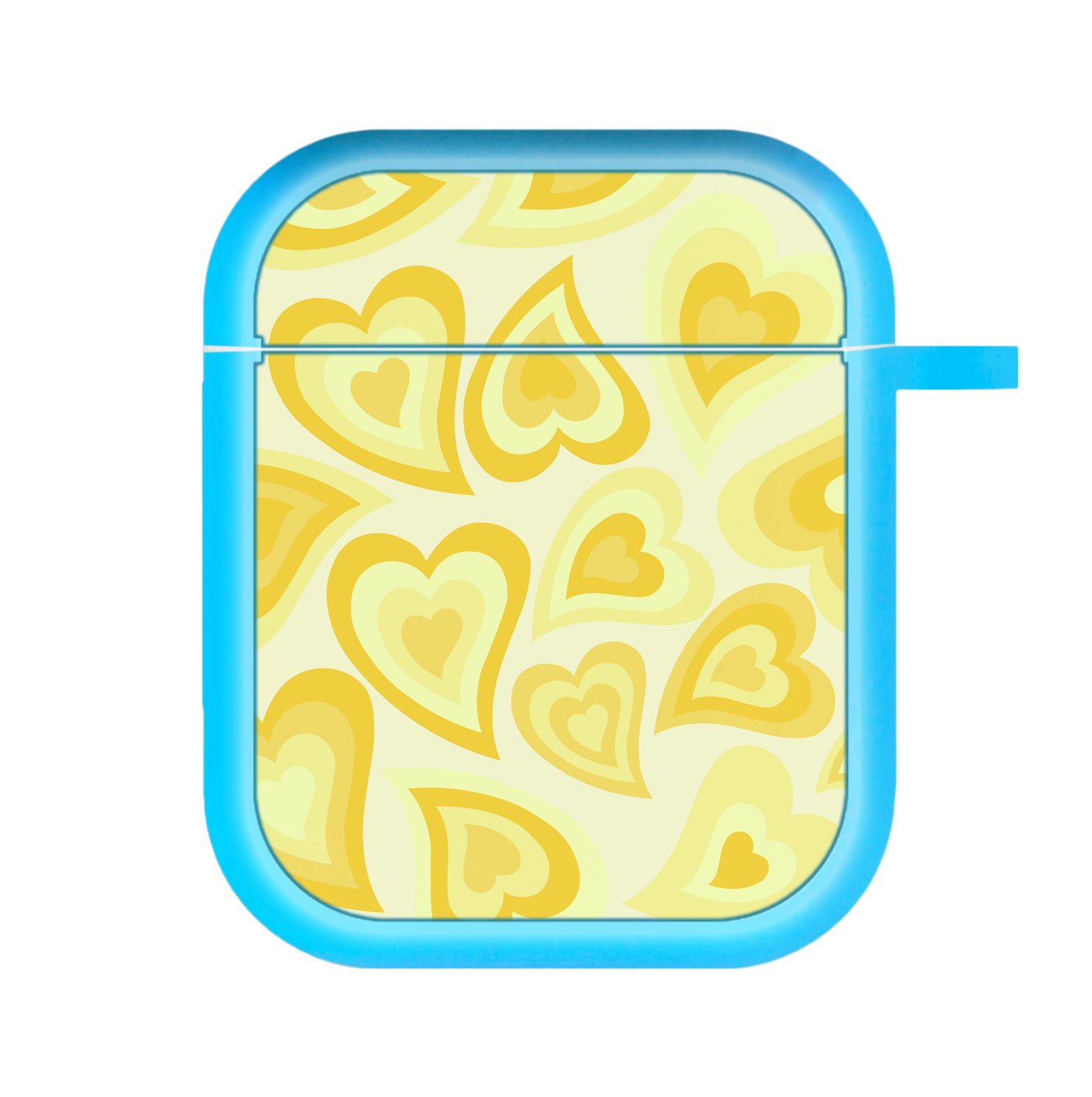 Yellow Hearts - Trippy Patterns AirPods Case