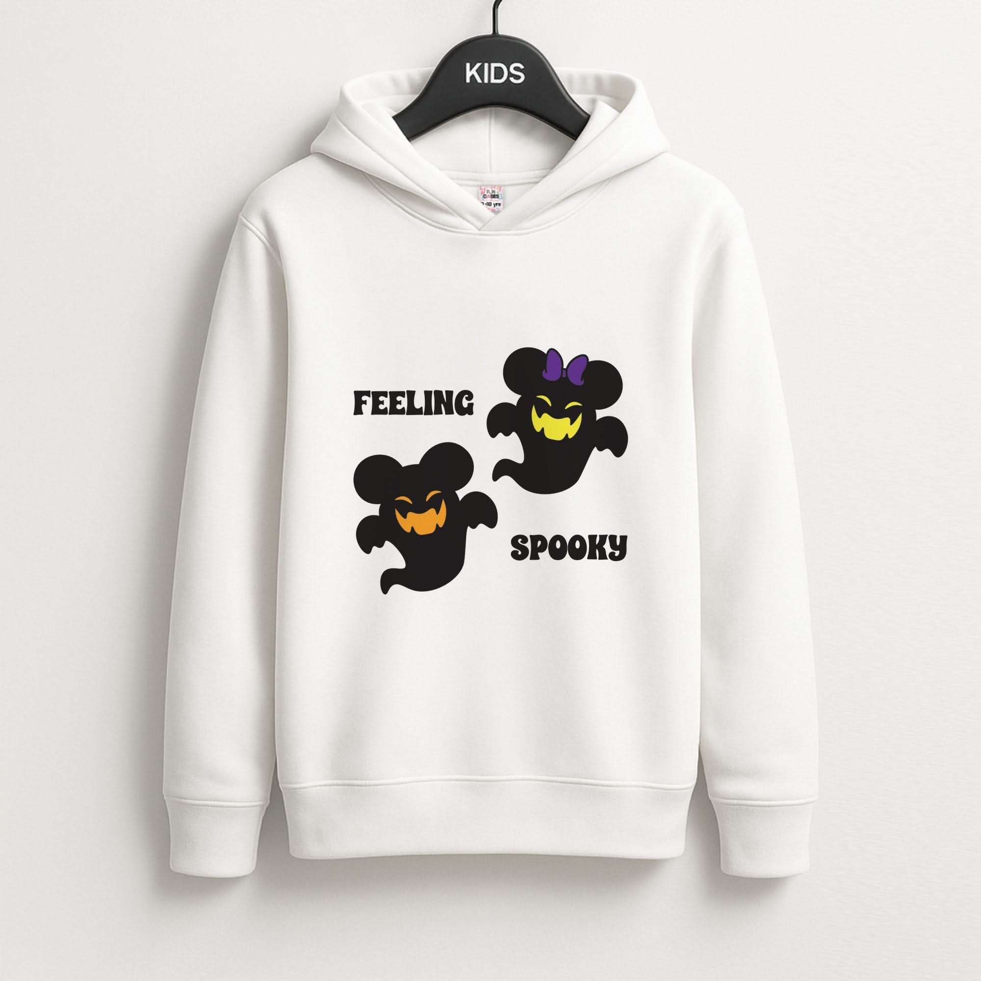 Feeling Spooky Mouse Ghosts Kids Hoodie
