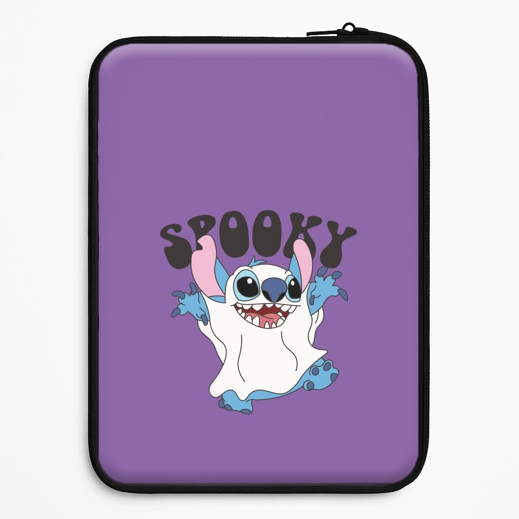 Spooky Cute Blue Alien Laptop Sleeve