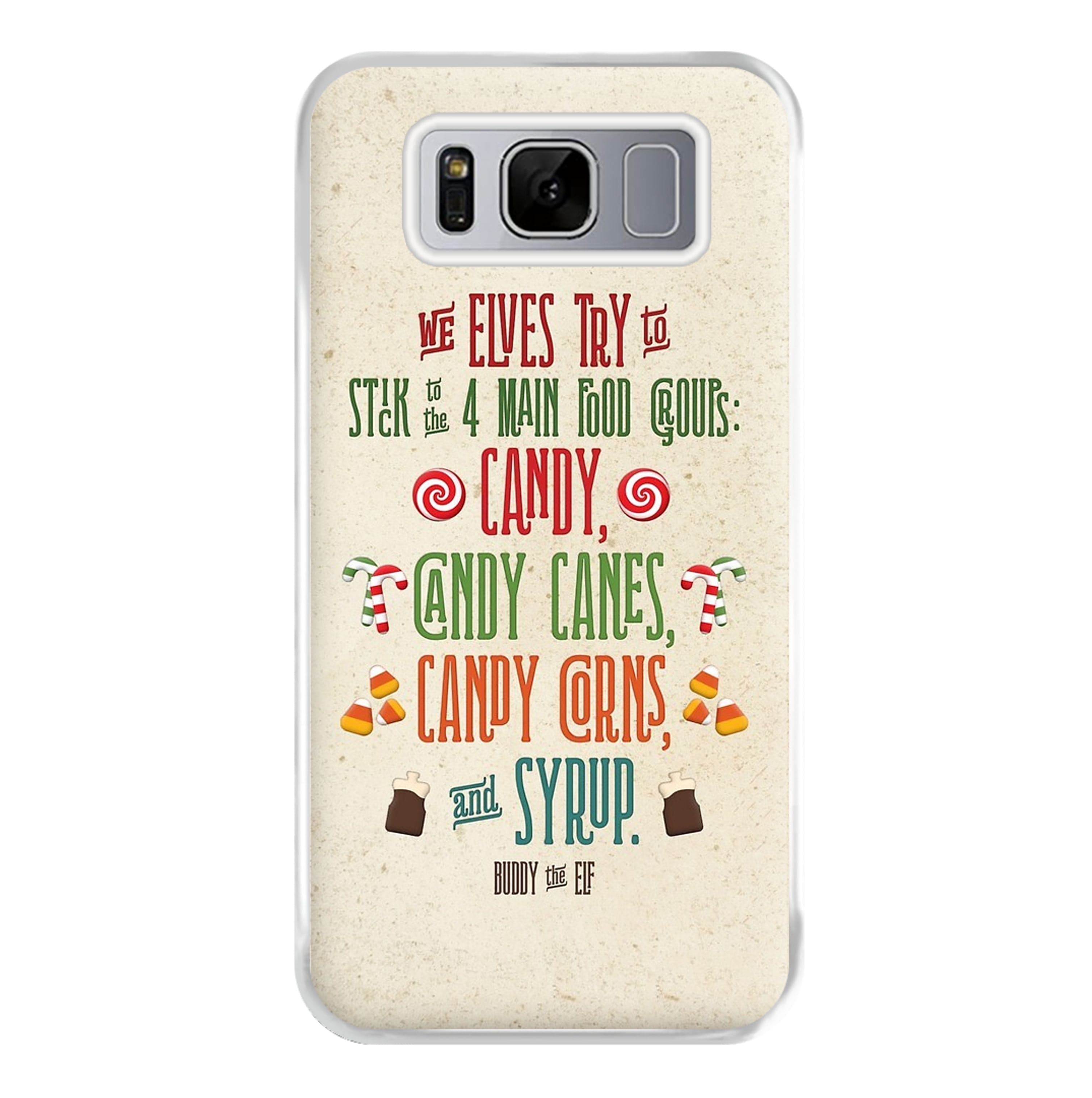 The Four Main Food Groups - Elf Phone Case