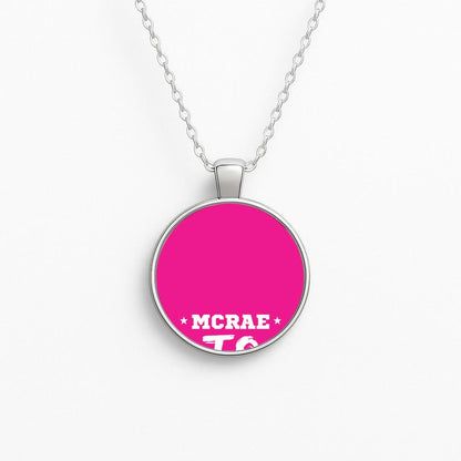 Pink T8 Sports Circle Necklace