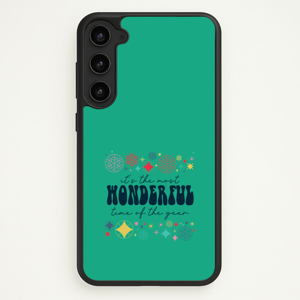 The Most Wonderful Time Of The Year Geometric Galaxy S23 Case
