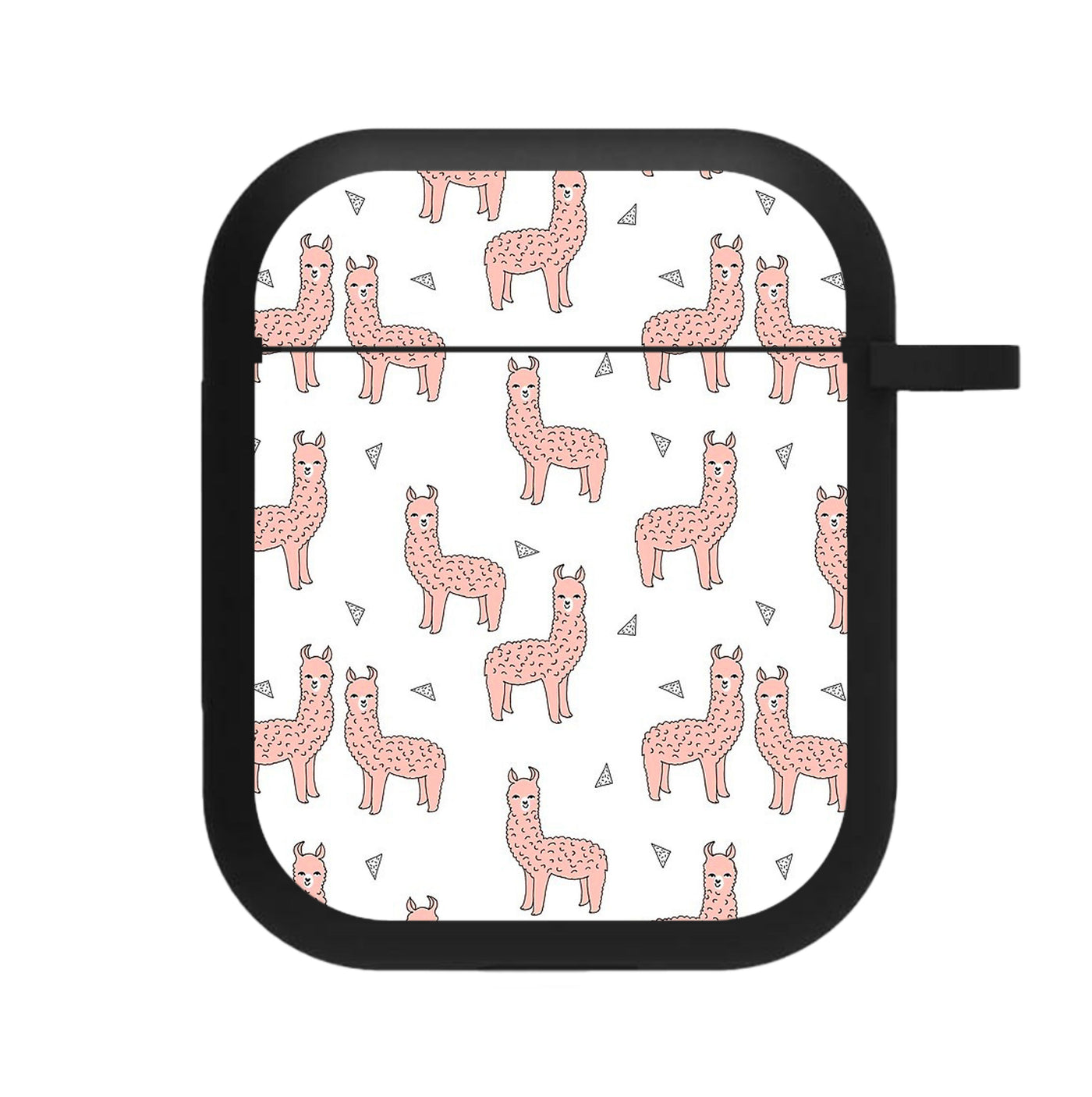 Pale Pink Alpaca Pattern AirPods Case