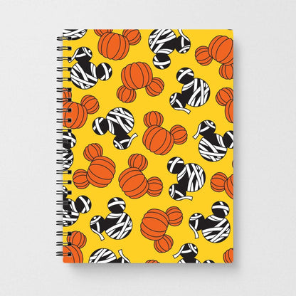Pumpkin And Mummy Mouse Pattern Notebook