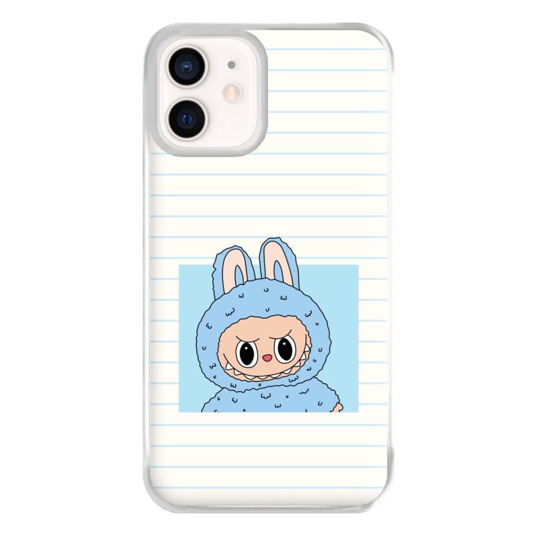 Cute Blue Notebook Monster iPhone 12 Mini Case