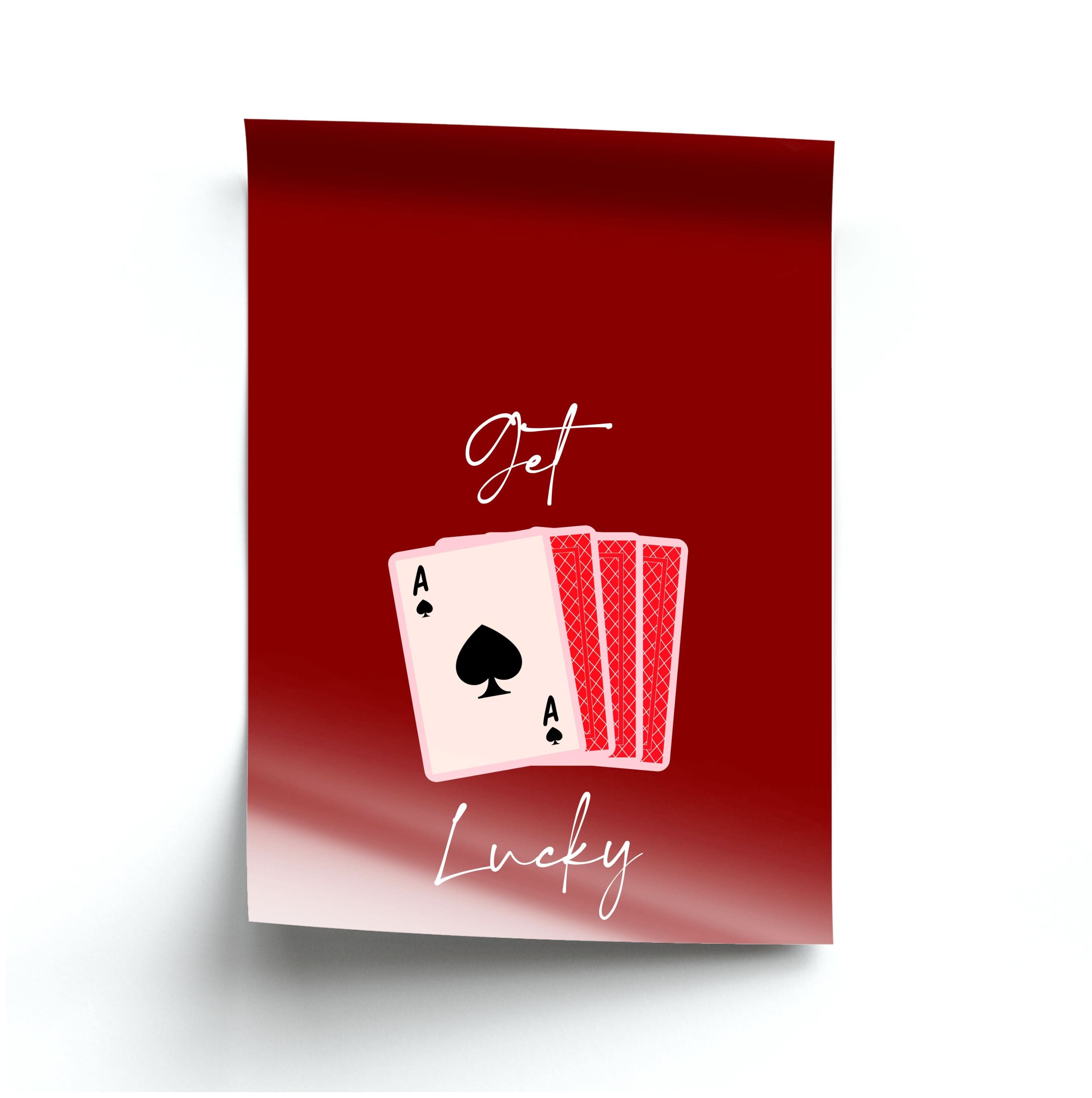 Get Lucky Set Of Cards Poster