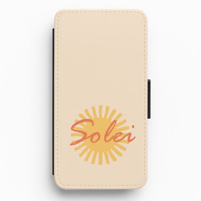 Abstract Sun Solei Flip / Wallet Phone Case