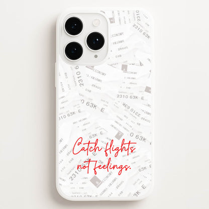 Catch Flights Not Feelings Collage iPhone 16 Pro Max Case