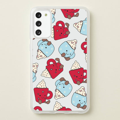 Christmas Drinks Plushies Pattern Galaxy S20 Case