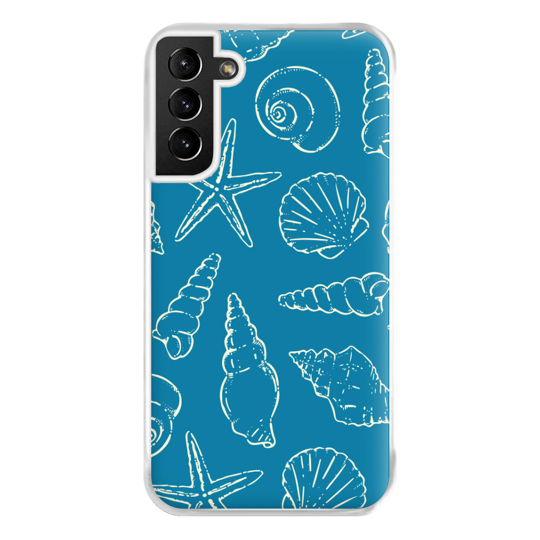 Sketched Shells Pattern Galaxy S21 Plus Case