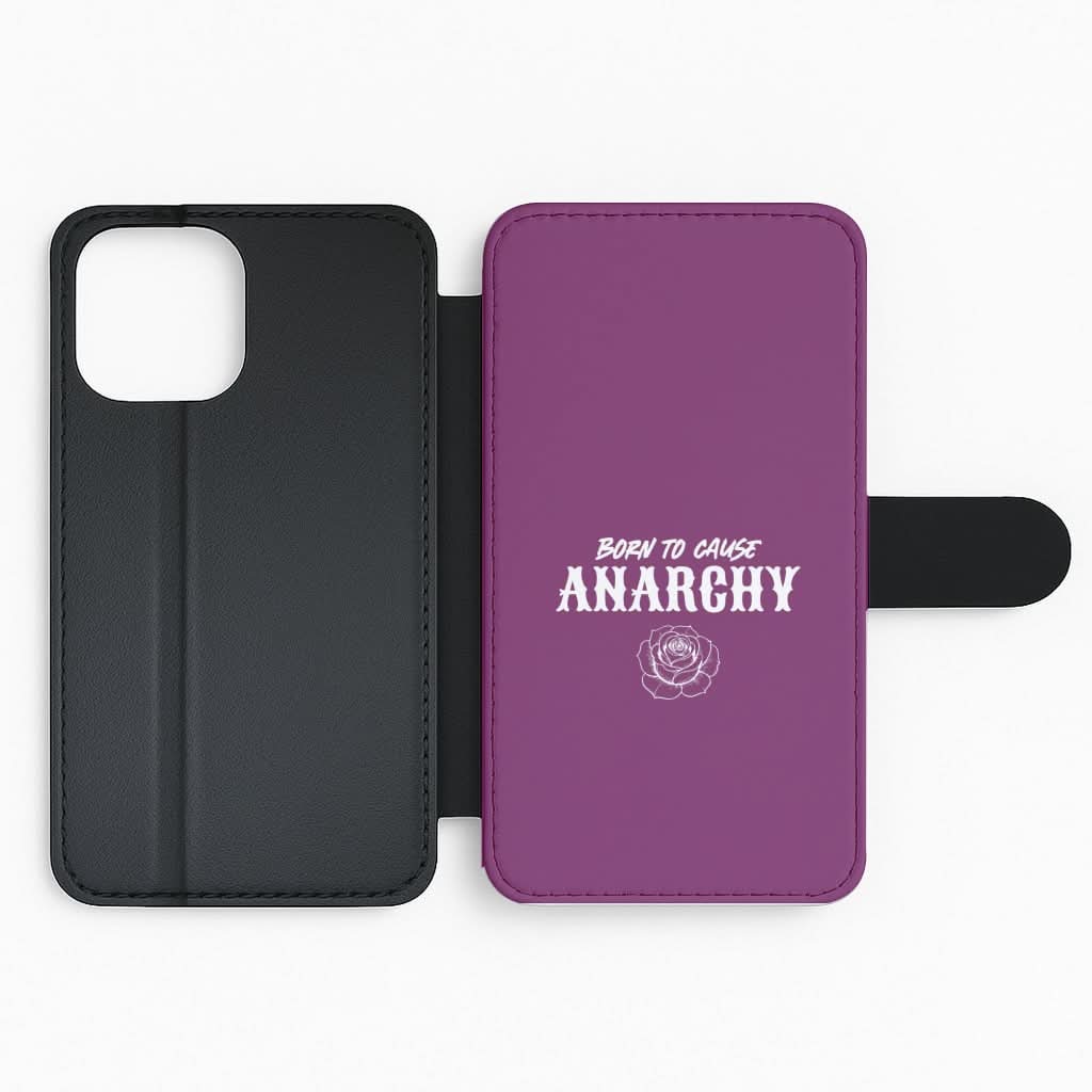 Born To Cause Anarchy Flip Phone Case