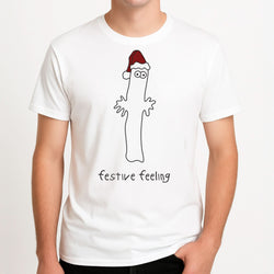 Festive Feeling Wiggly Moom Mens T-Shirt