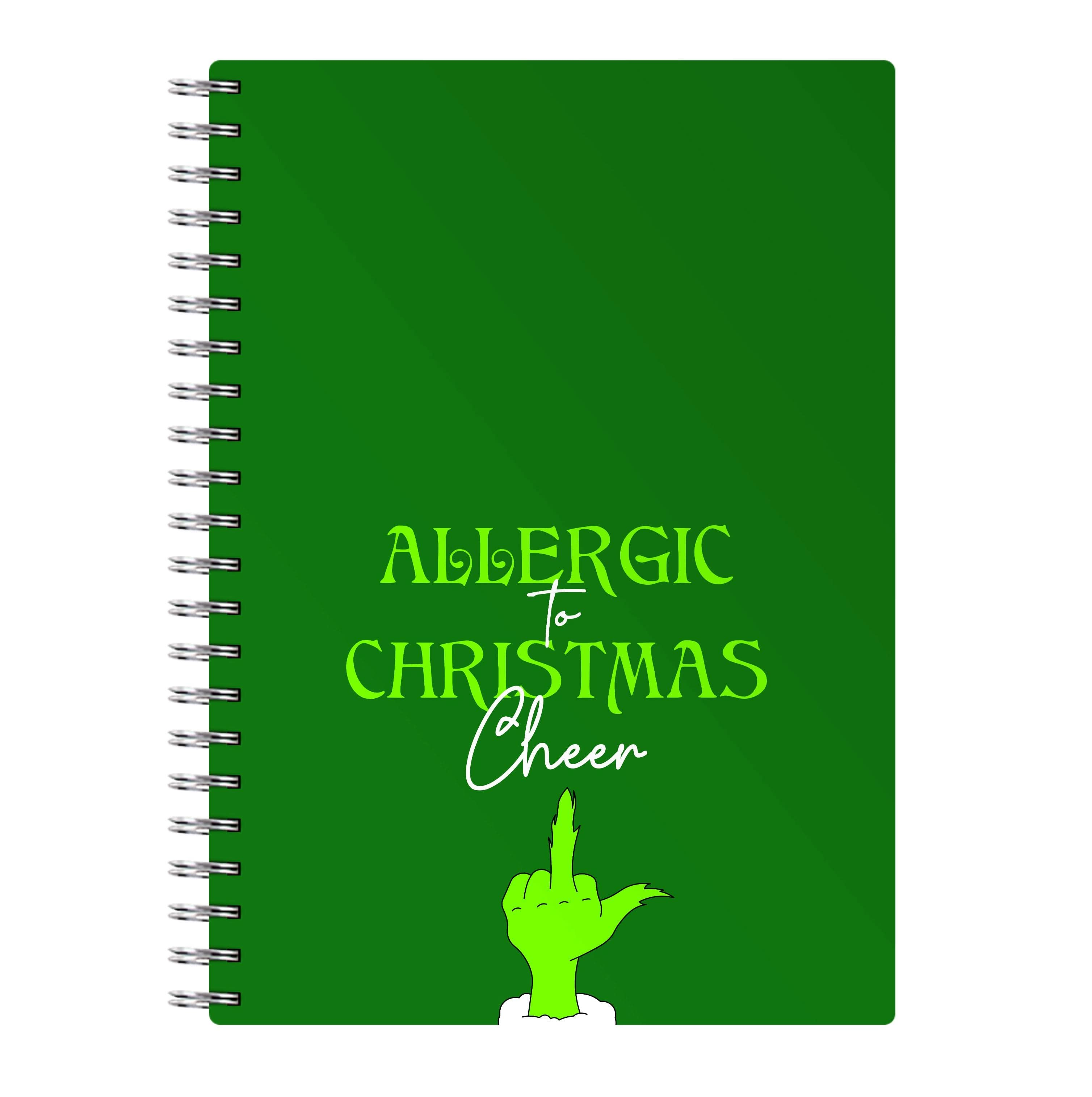 Allergic To Christmas Cheer Notebook