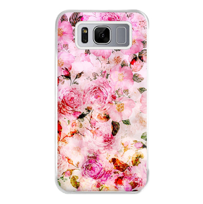 Pretty Pink Chic Floral Pattern Phone Case