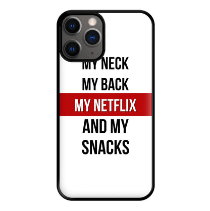 My Netflix & My Snacks Phone Case