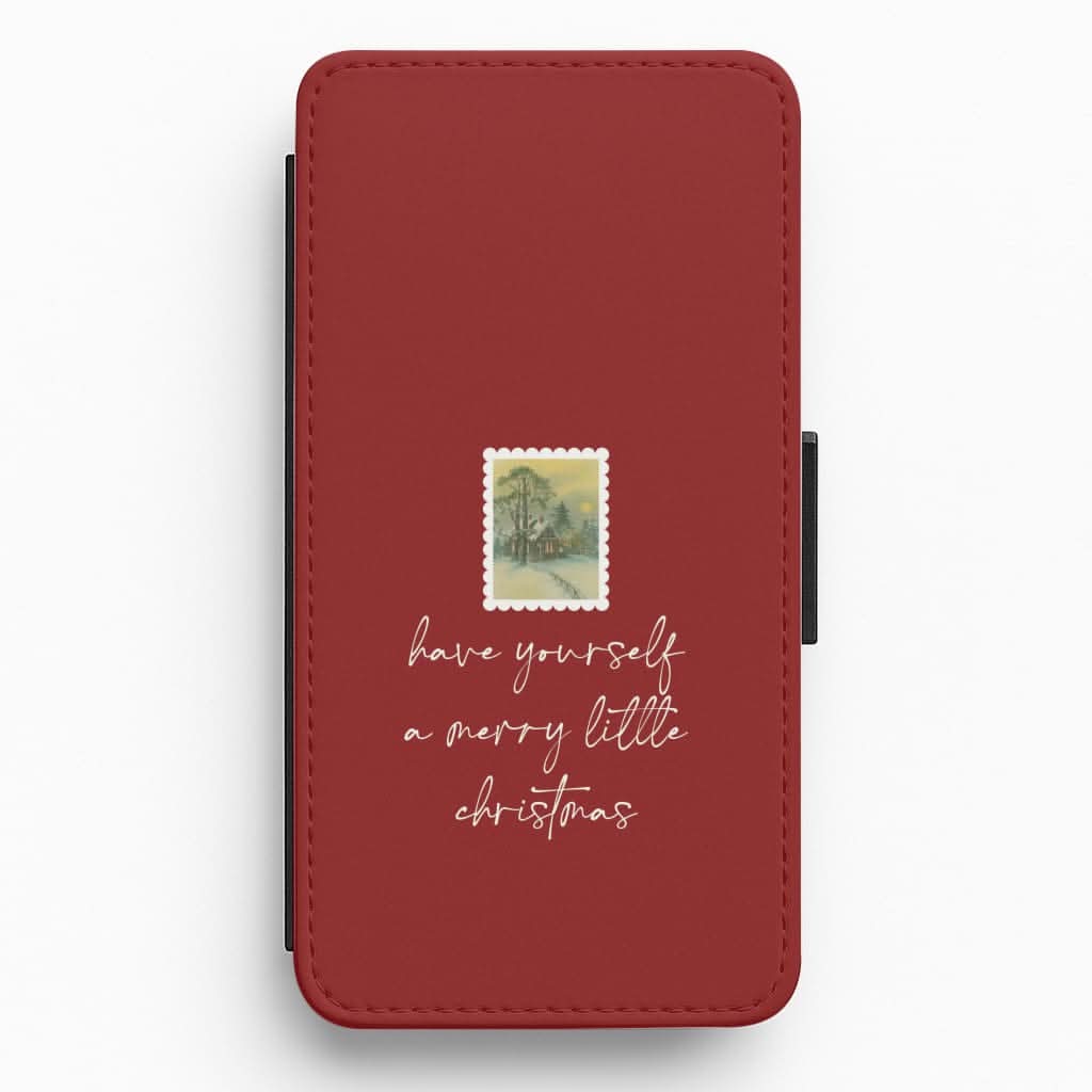 A Merry Little Christmas Stamp Flip / Wallet Phone Case