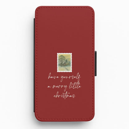 A Merry Little Christmas Stamp Flip / Wallet Phone Case