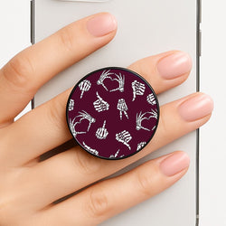 Skeleton Hands Pattern Phone Grip