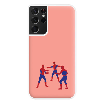 Spider Hero Pointing Meme Galaxy S21 Ultra Case