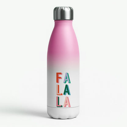 Colourful Falala Pink Water Bottle