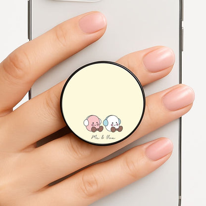 Cute Christmas Marshmellow Plushies Phone Grip