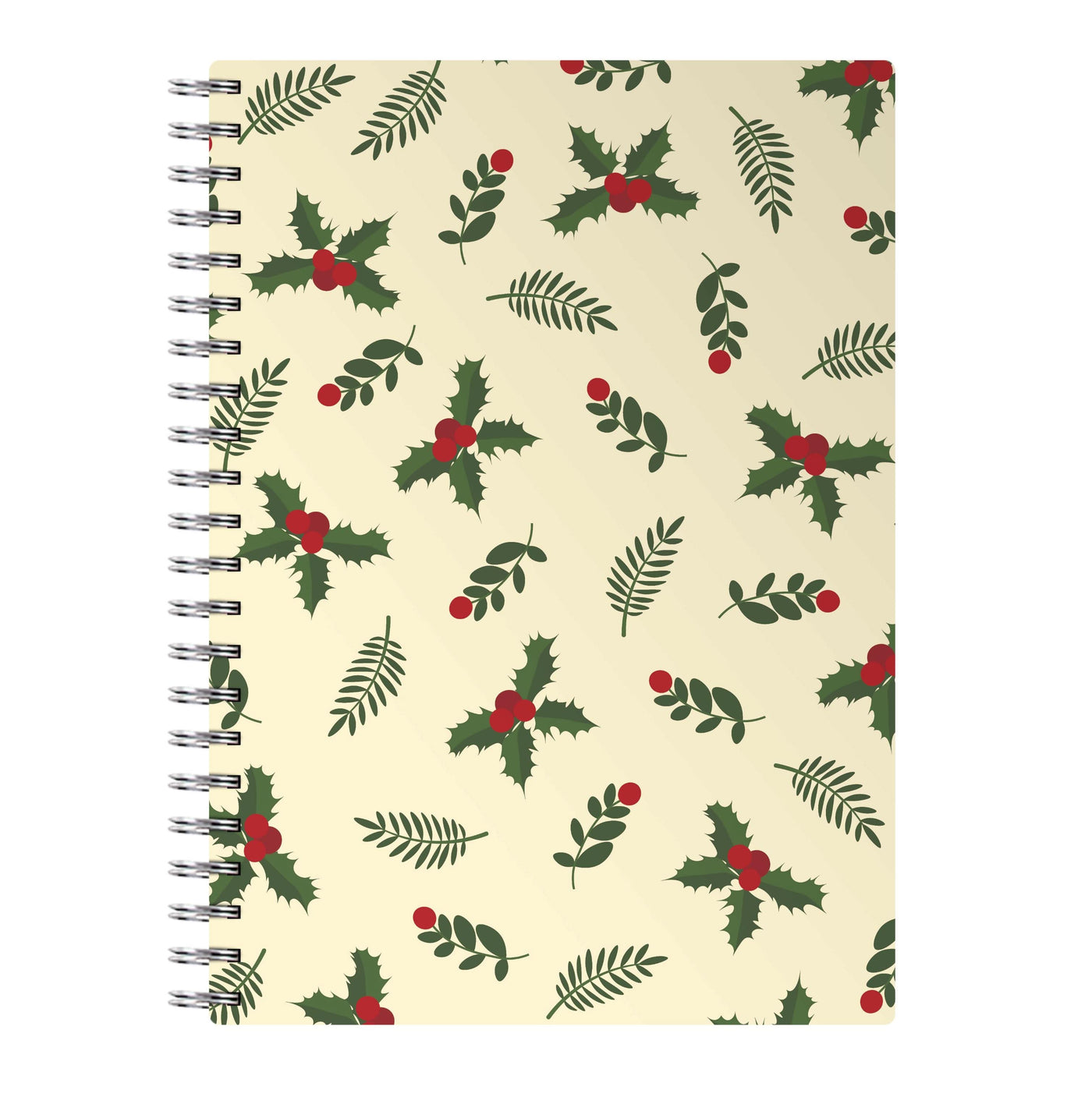 Holly Green Pattern Notebook