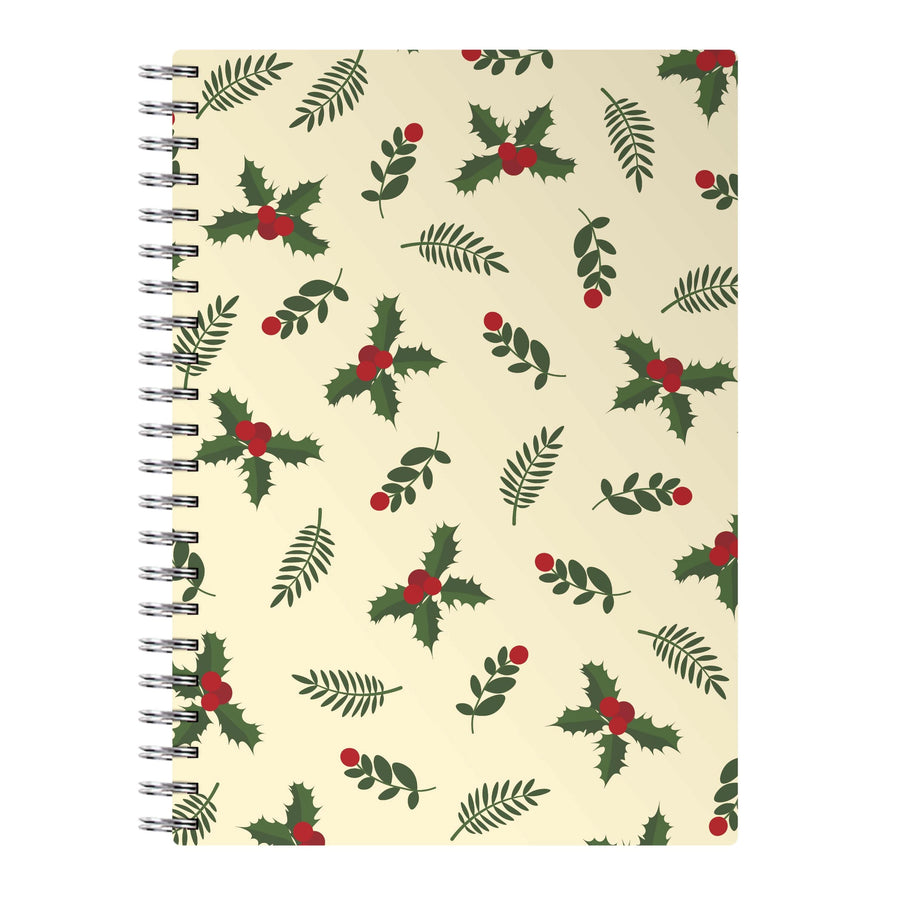 Holly Green Pattern Notebook