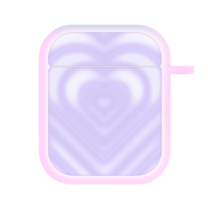 Drippy Love Heart Purple AirPods Case