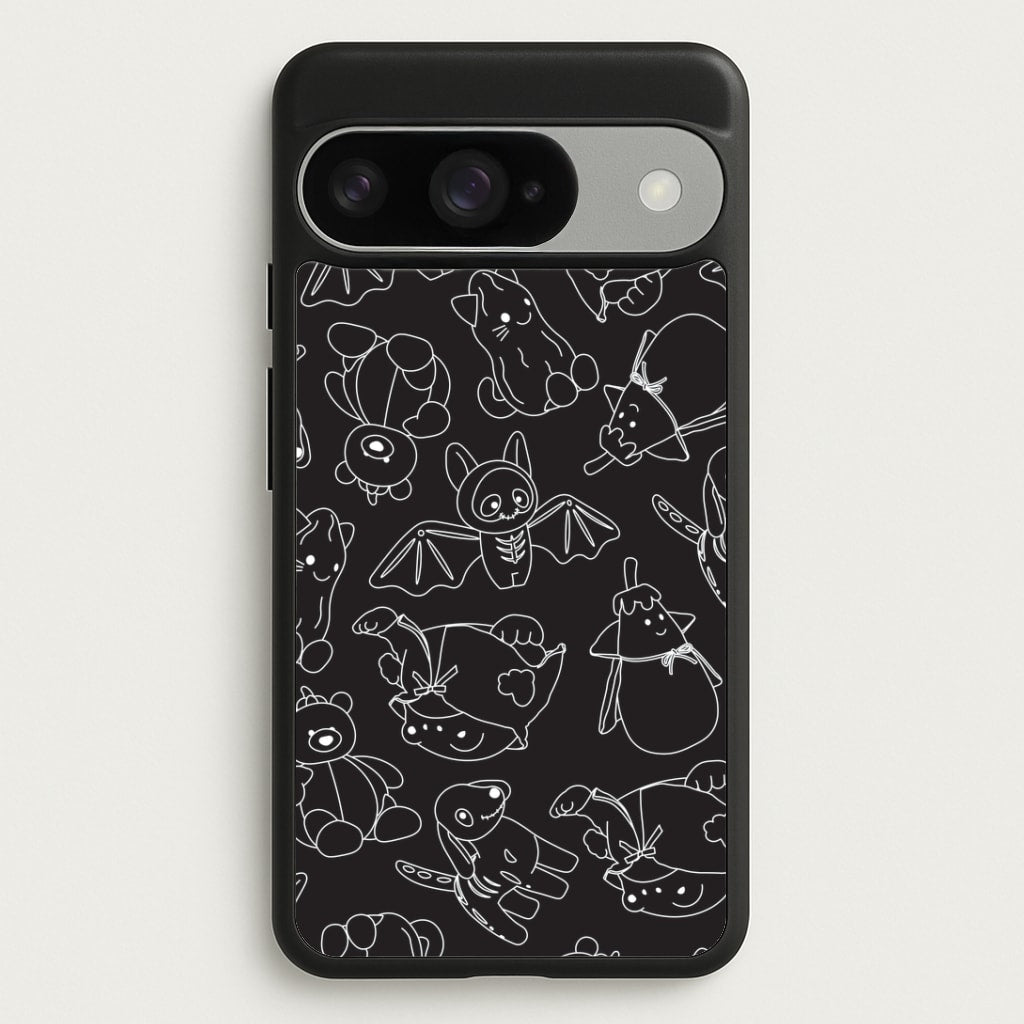 Halloween Plushies Pattern II - Halloween Google Pixel 10 / 10 Pro Case