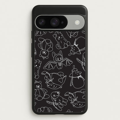 Halloween Plushies Pattern II - Halloween Google Pixel 10 / 10 Pro Case