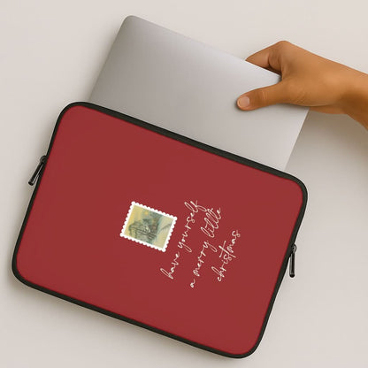 A Merry Little Christmas Stamp MacBook Cover