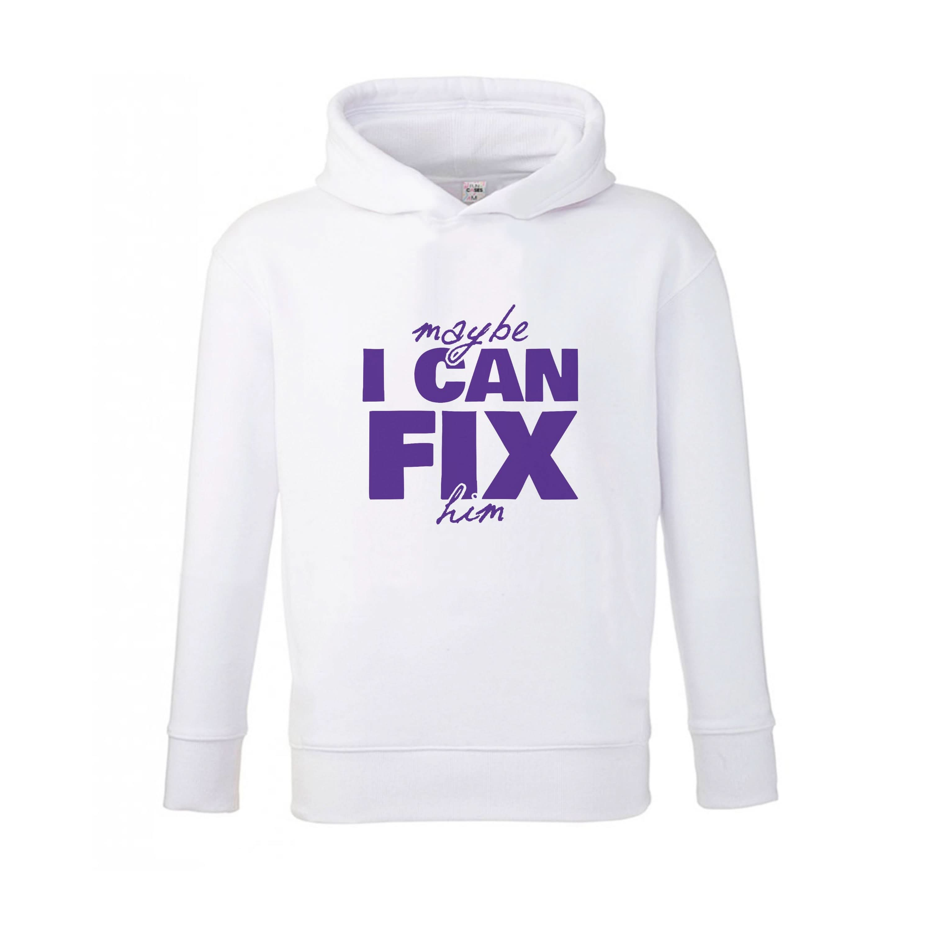 Maybe I Can Fix Him Purple Kids Hoodie