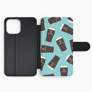 Stout Pint Pattern Flip / Wallet Phone Case 2