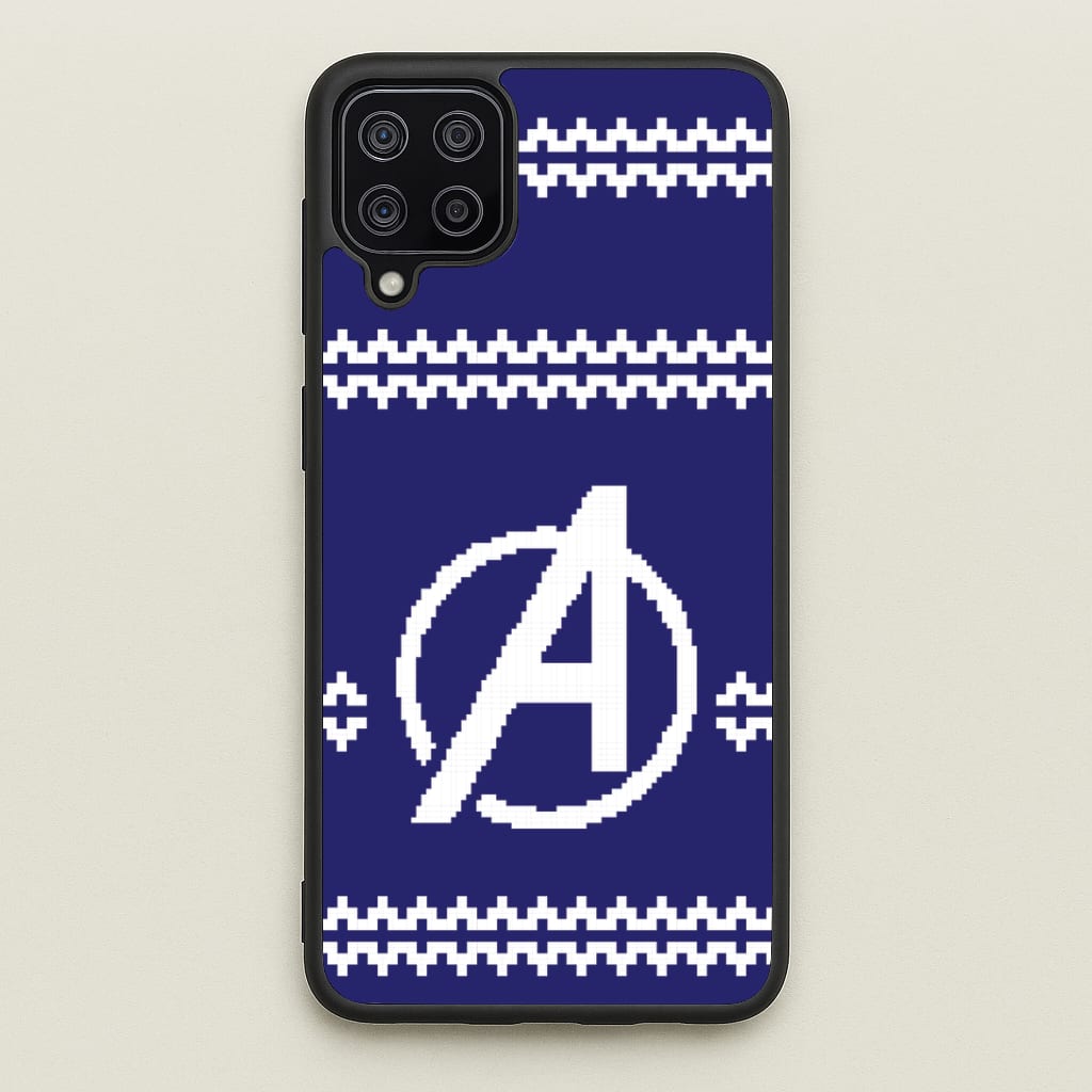 Superhero Team Blue Christmas Jumper  Galaxy A12 Case