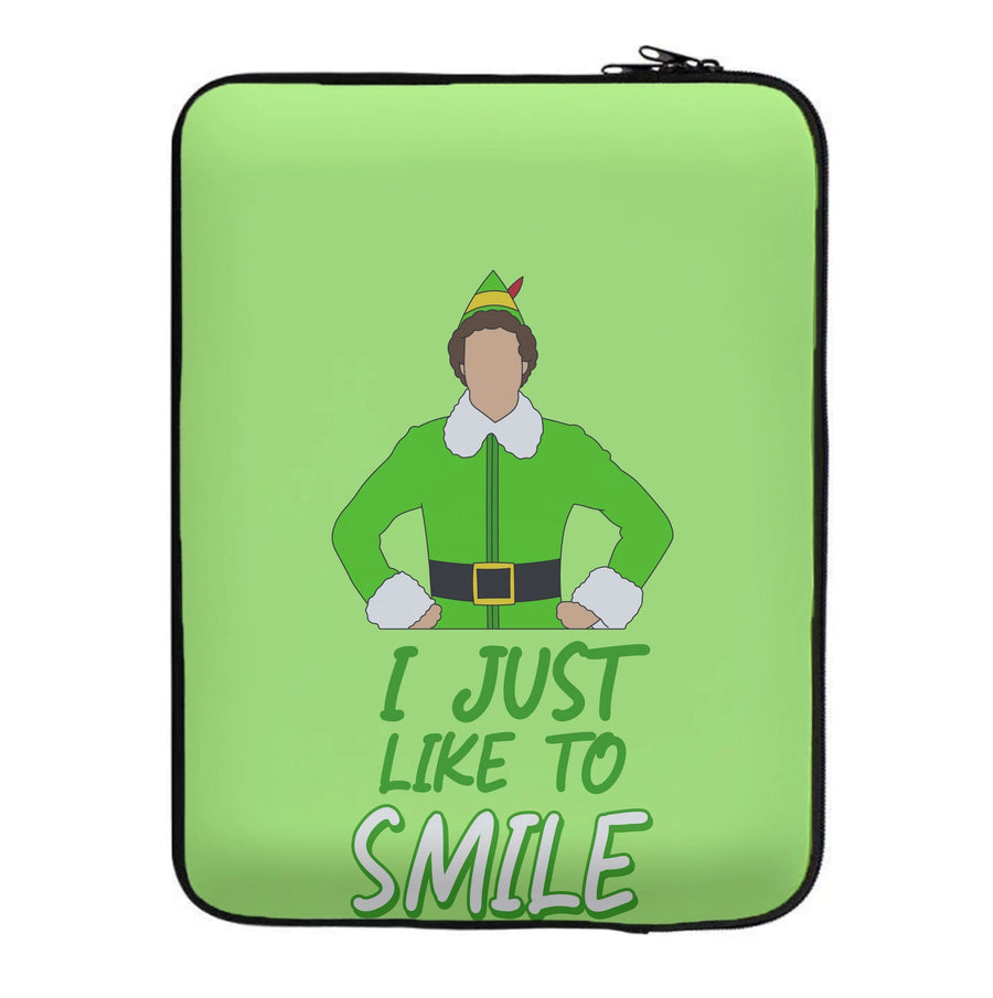 I Just Like To Smile Laptop Sleeve